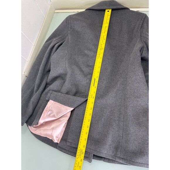 GAP Double Breasted Pea Coat Womens Large L Wool Peacoat  Jacket Overcoat Y2K - Picture 9 of 12